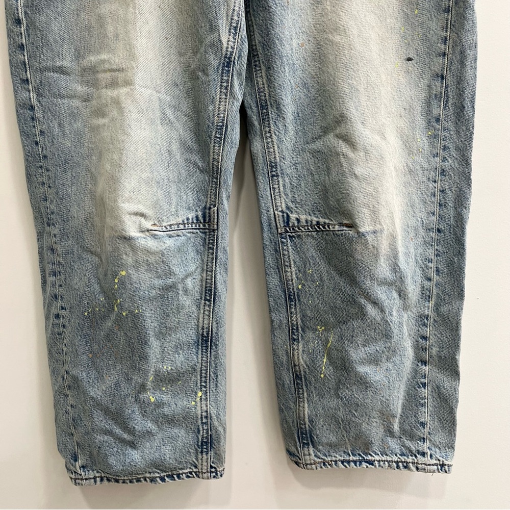 We The Free Blue Moxie Barrel Pull-On Jeans - Picture 10 of 13